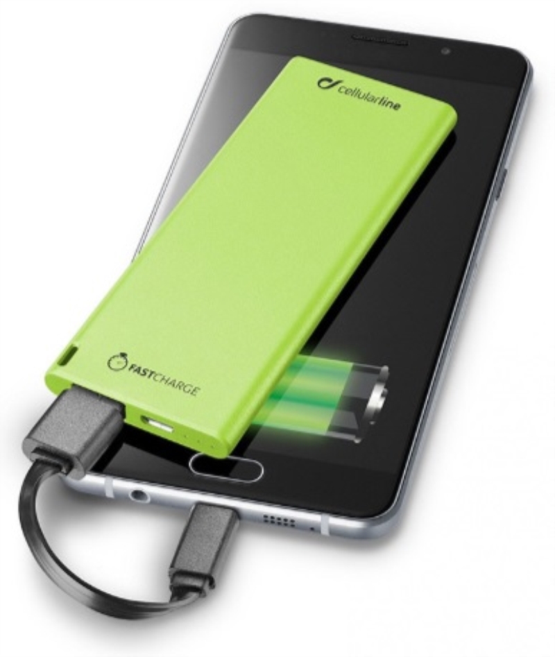 CELLULARLINE PowerBank slim 3000 mAh Cellular Line Free Power verde